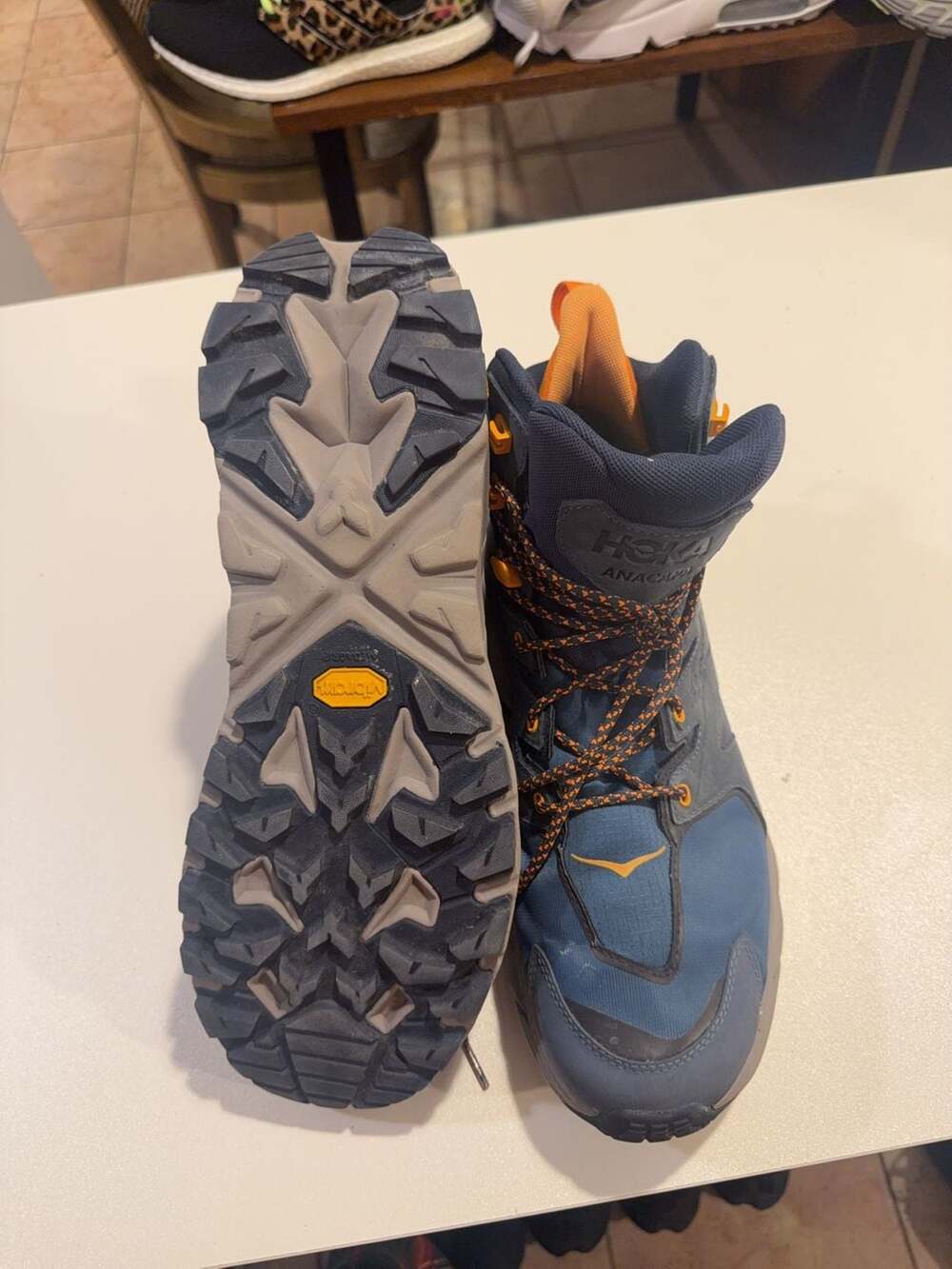 Hoka Anacapa Mid GTX Gore-Tex Vibram Real Teal/Outer Space Mens Hiking Boots 9